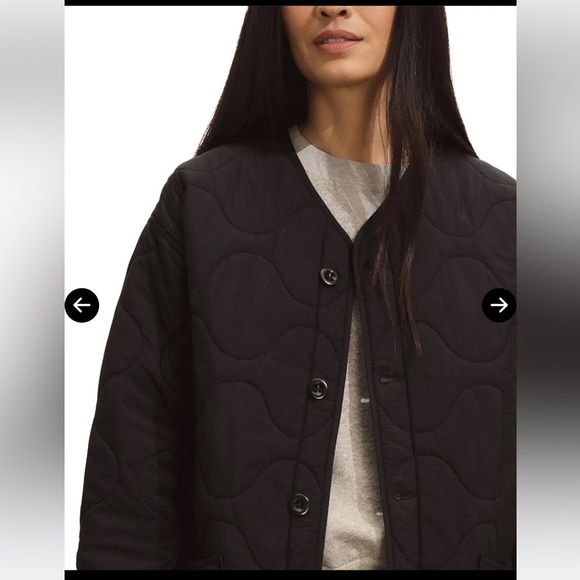 * NWOT * Buck Mason Womens Quilted reversible Jacket Olive Green/ Black XS - Picture 4 of 10